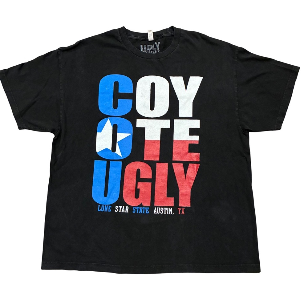 Coyote Ugly Lone Star Star Austin Texas Graphic Tee Short Sleeve T-Shirt